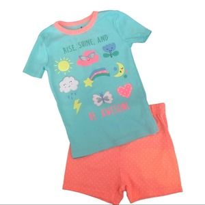 “Rise, Shine and Be Awesome” 2 Piece PJs